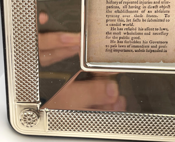 Del Conte Sterling Silver Frame with Floral Motifs New in Box