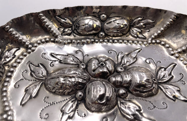 Continental Silver Sweet Meat Dish in Augsburg Style from 19th Century