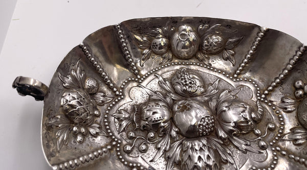 Continental Silver 19th Century Sweet Meat Dish in Augsburg Style