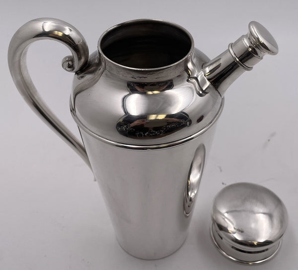 S. Kirk & Son Sterling Silver Cocktail Shaker in Mid-Century Modern Style