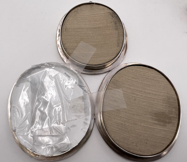 Mario Buccellati Italian Sterling Silver 3-Part Picture Frame