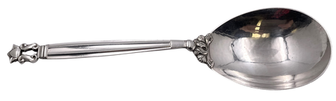 Georg Jensen Large Sterling Silver Mashed Potato Spoon in Acorn Pattern
