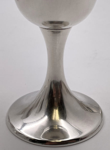 Gorham Sterling Silver Set of 8 Goblets #272 in Mid-Century Modern Style