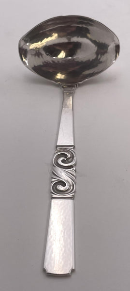 Georg Jensen Sterling Silver Gravy Ladle in Scroll Pattern