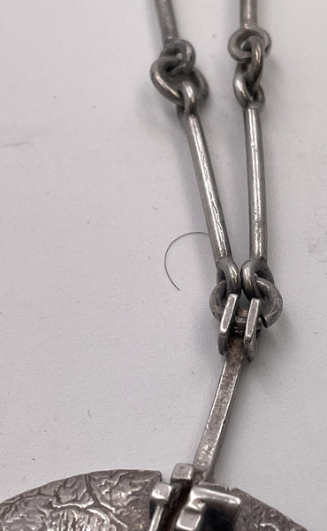 G. Liedholm Swedish Sterling Silver Necklace in Brutalist Style