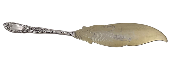 Tiffany & Co. Gilt Sterling Silver Fish Slice/ Server in Chrysanthemum Pattern