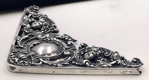 Kerr Set of 4 Sterling Silver Blotter Corners