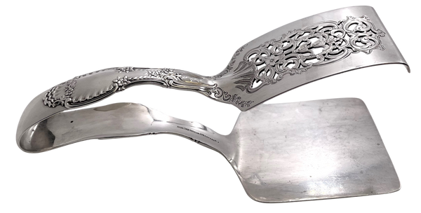 Tiffany & Co. Sterling Silver Asparagus Tongs in Richelieu Pattern