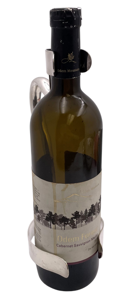 Cross Arrows Silver Plate Bottler Holder