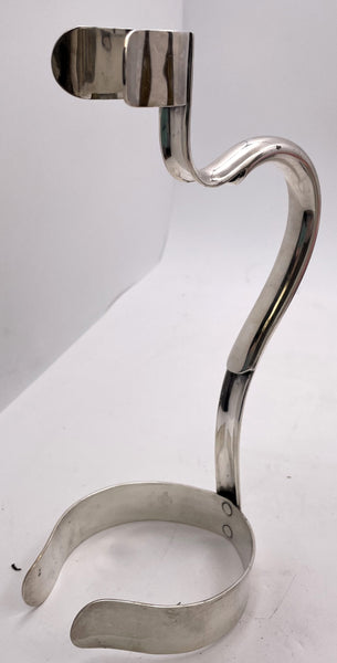 Cross Arrows Silver Plate Bottler Holder