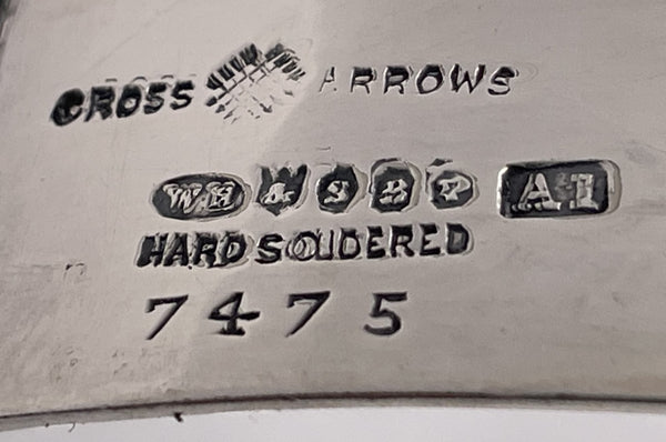 Cross Arrows Silver Plate Bottler Holder