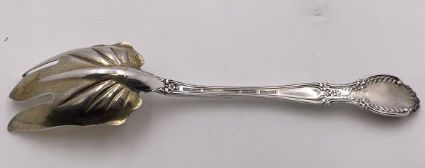 Tiffany & Co. Gilt Sterling Silver Salad Serving Fork in Richelieu Pattern