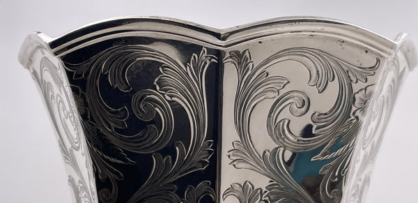 Gorham Tall Sterling Silver Vase from Late 19th Century
