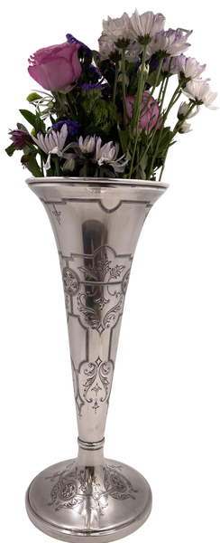 Black, Starr & Frost Sterling Silver Trumpet Vase