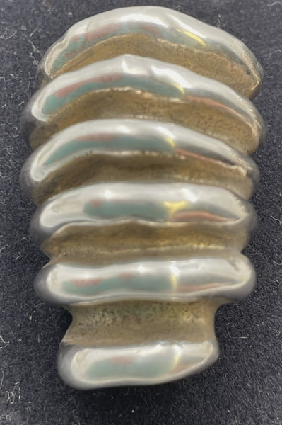 Pair of Sterling Silver Earrings in Mid-Century Modern Style