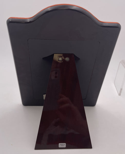 Del Conte Crocodile Leather & Sterling Silver Picture Frame New in Box