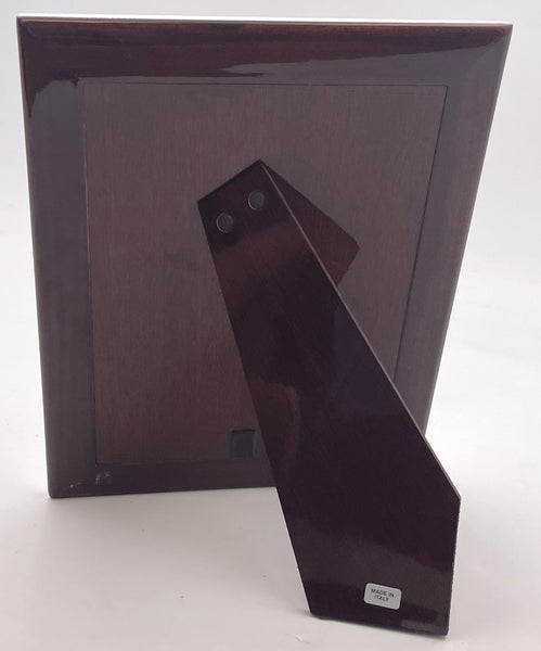 Del Conte Italian Sterling Silver Picture Frame in Mid-Century Modern Style