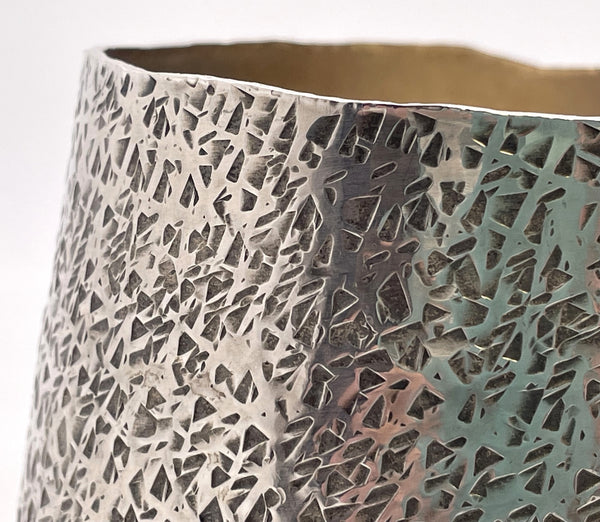 Brandom Unique Sterling Silver Handmade Large Kiddush Cup