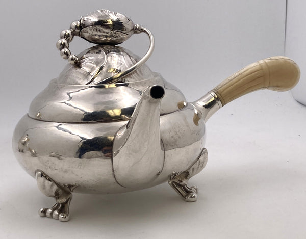 Georg Jensen Sterling Silver 5-Piece Blossom Tea and Coffee Set