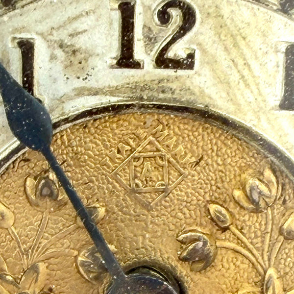 Deakin & Ansonia English Sterling Silver Clock from 1903 in Art Nouveau Style