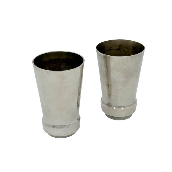 Pair of Danish Silver Vases from Early 20th Century