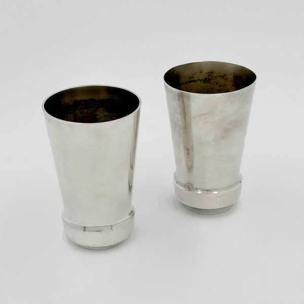 Pair of Danish Silver Vases from Early 20th Century