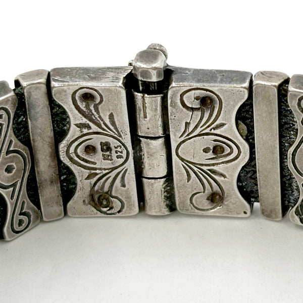 Sterling Silver & Lapis Lazuli Bracelet