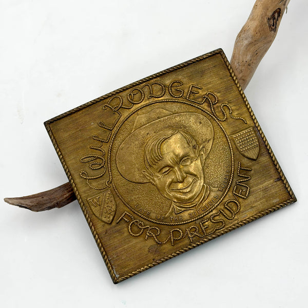 Tiffany & Co. Studio English Rodgers For President Brass Belt Buckle