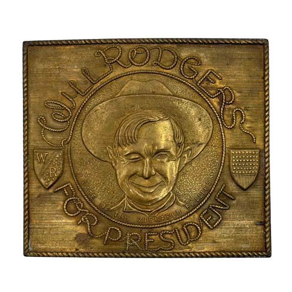 Tiffany & Co. Studio English Rodgers For President Brass Belt Buckle