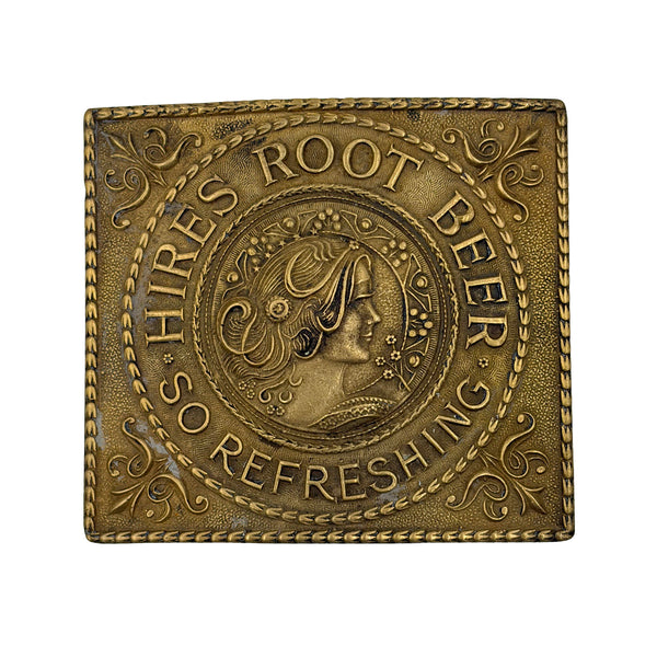 Tiffany & Co. Studio Hires Root Beer Soda Drink Belt Buckle in Art Nouveau Style