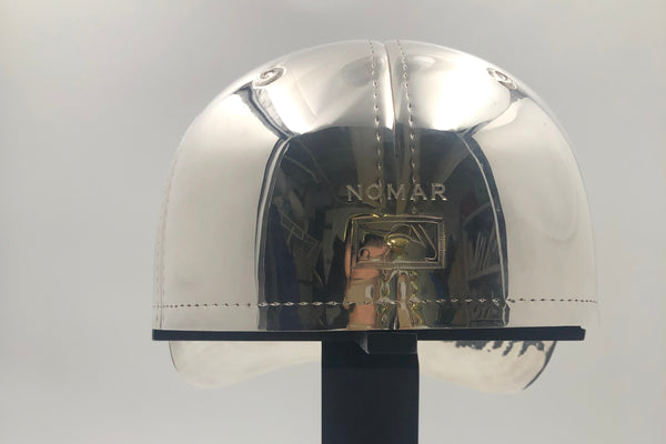 Pair of Sterling Silver Baseball Cap Life Size  One-of-a-Kind By Wallace For Nomar Garciaparra-Boston Red Sox