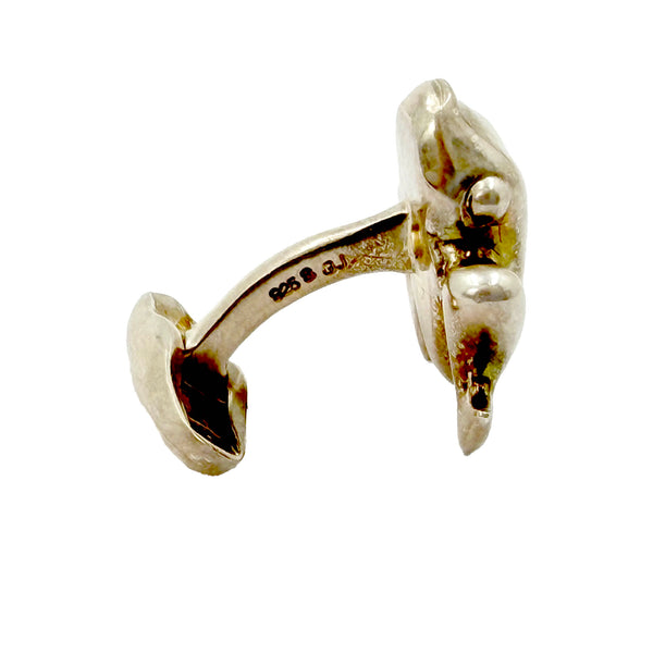 GEORG JENSEN Sterling Silver Cufflinks Frog Shape