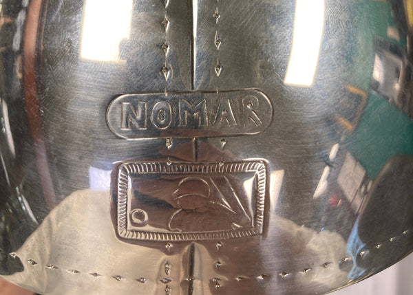 Pair of Sterling Silver Baseball Cap Life Size  One-of-a-Kind By Wallace For Nomar Garciaparra-Boston Red Sox