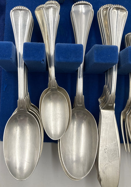 Buccellati Sterling Silver Flatware Set in Milano Pattern