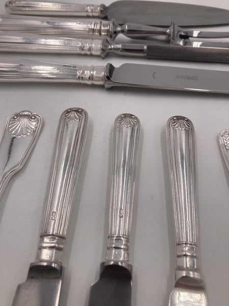 Garrard & Co. Sterling Silver 170-Piece Flatware Set in Shell & Thread Pattern