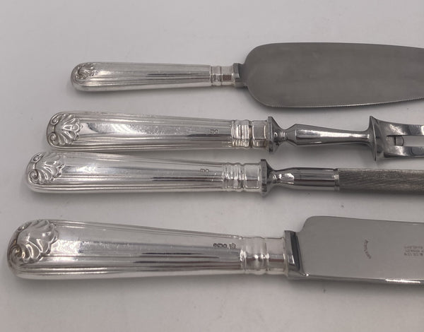 Garrard & Co. Sterling Silver 170-Piece Flatware Set in Shell & Thread Pattern