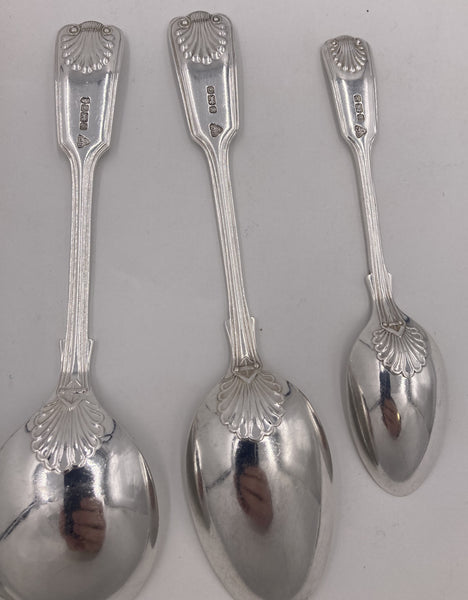 Garrard & Co. Sterling Silver 170-Piece Flatware Set in Shell & Thread Pattern