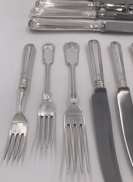 Garrard & Co. Sterling Silver 170-Piece Flatware Set in Shell & Thread Pattern
