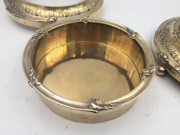 Pair of French Gilt Silver Magnum Bottle Coasters on Stands from the JP Morgan Collection