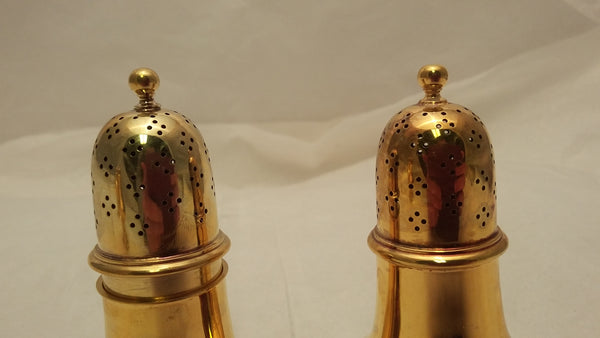 Pair of Tiffany & Co. Gilt Sterling Silver Salt and Pepper Shakers