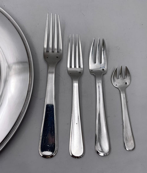 Tetard Freres Sterling Silver 160-Piece French Flatware Set in Valios Pattern