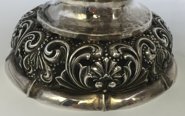 Pair of Continental Silver Centerpieces/ Bowls by W. Binder
