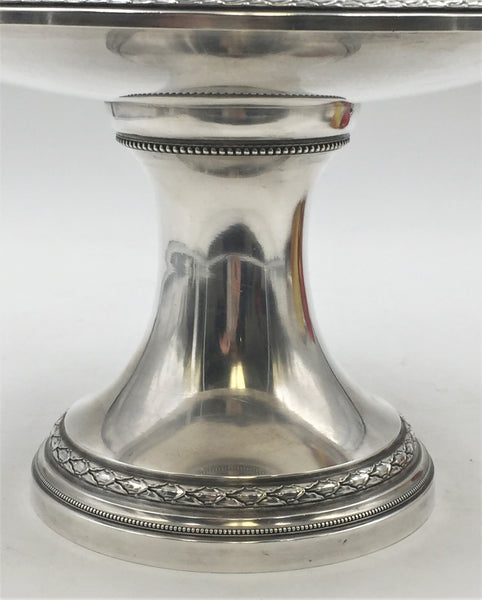 Pair of Puiforcat 19th Century French Sterling Silver Centerpiece Stands Footed Dishes