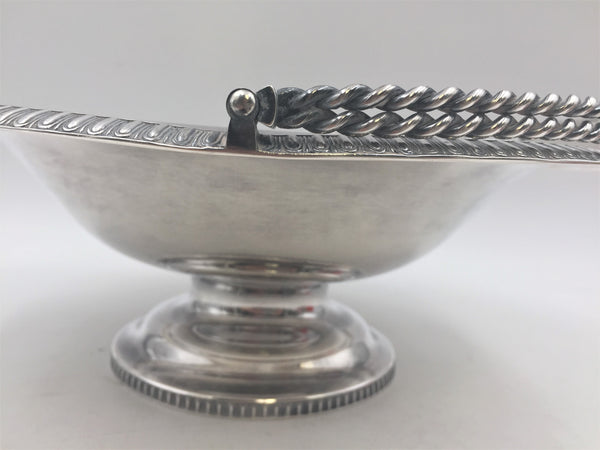 Gale 1853 Sterling Silver Footed Centerpiece Bowl Basket
