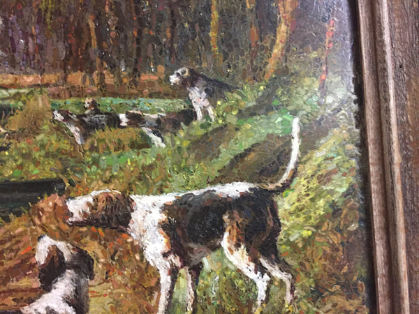 Italian 19th Century Micromosaic Panel with Dogs