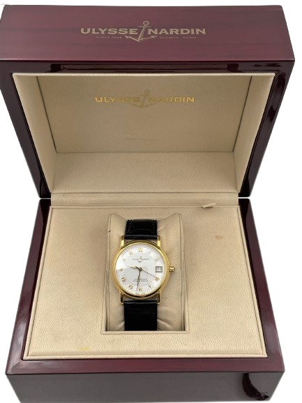 Ulysse Nardin 18k Gold Automatic Chronometer San Marco Watch #131-88 6012