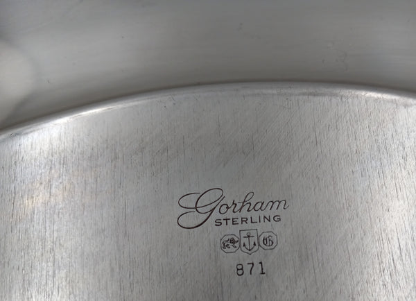 Gorham Sterling Silver Large Platter/ Tray in Mid-Century Modern Jensen Style