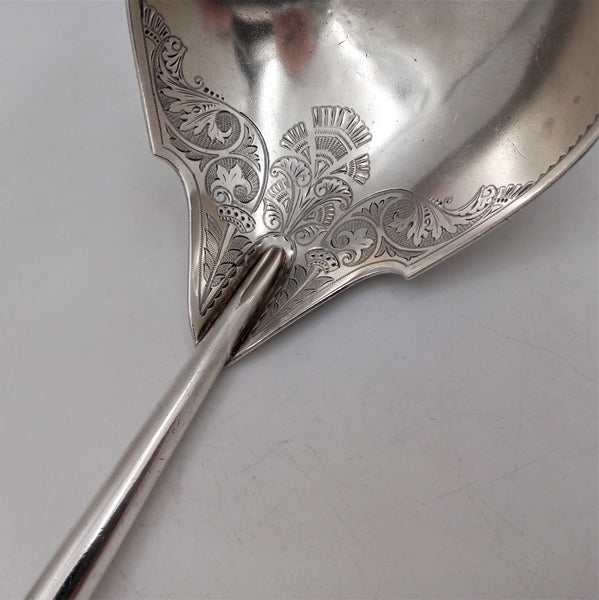 Rare Gorham Sterling Silver Monumental 14'' 19th Century Soup / Punch Ladle