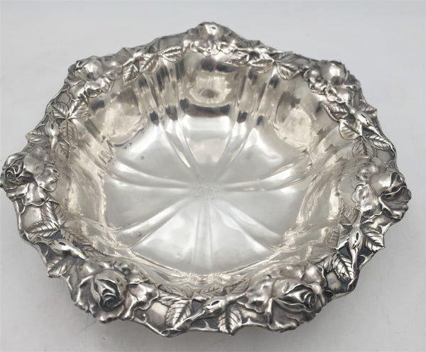 Unger Sterling Silver Early 20th Century Bowl in Art Nouveau Style