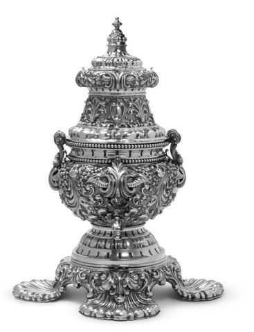 Monumental Italian Silver Hot Water Urn / Samovar